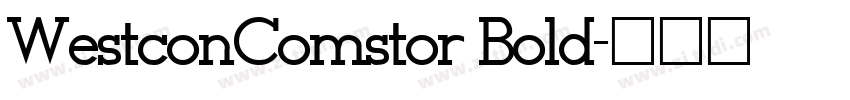 WestconComstor Bold字体转换